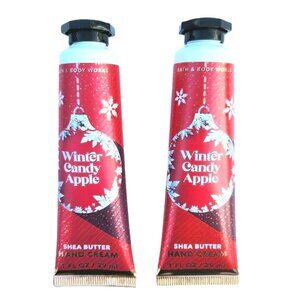 Bath & Body Works WINTER CANDY APPLE Shea Butter Hand Cream Set of 2